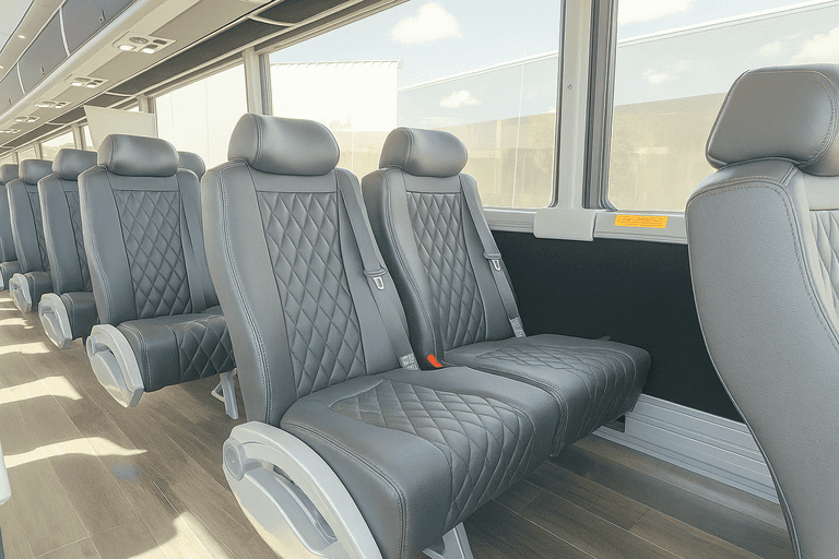 interior of Coach Bus Clifton charter bus